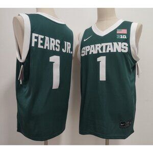 Mens Jeremy Fears Jr Green Stitched Jersey